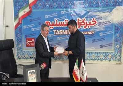 احد بیتوته نماینده مردم اردبیل، نیر و نمین، سرعین در مجلس از خبرگزاری تسنیم اردبیل بازدید کرد
