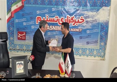 احد بیتوته نماینده مردم اردبیل، نیر و نمین، سرعین در مجلس از خبرگزاری تسنیم اردبیل بازدید کرد