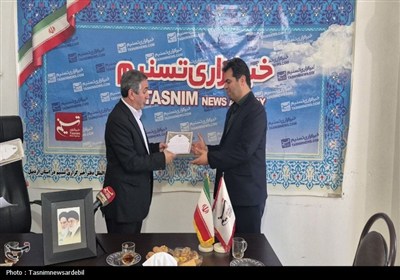 احد بیتوته نماینده مردم اردبیل، نیر و نمین، سرعین در مجلس از خبرگزاری تسنیم اردبیل بازدید کرد