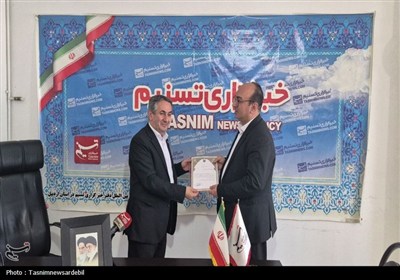 احد بیتوته نماینده مردم اردبیل، نیر و نمین، سرعین در مجلس از خبرگزاری تسنیم اردبیل بازدید کرد
