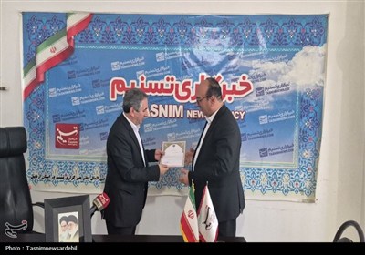 احد بیتوته نماینده مردم اردبیل، نیر و نمین، سرعین در مجلس از خبرگزاری تسنیم اردبیل بازدید کرد
