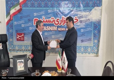 احد بیتوته نماینده مردم اردبیل، نیر و نمین، سرعین در مجلس از خبرگزاری تسنیم اردبیل بازدید کرد