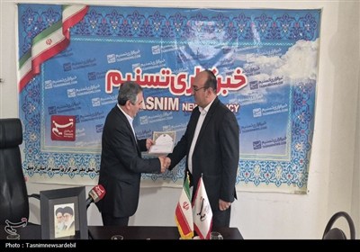 احد بیتوته نماینده مردم اردبیل، نیر و نمین، سرعین در مجلس از خبرگزاری تسنیم اردبیل بازدید کرد