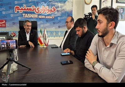احد بیتوته نماینده مردم اردبیل، نیر و نمین، سرعین در مجلس از خبرگزاری تسنیم اردبیل بازدید کرد
