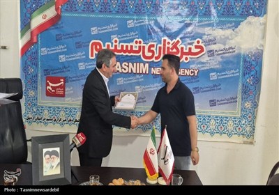 احد بیتوته نماینده مردم اردبیل، نیر و نمین، سرعین در مجلس از خبرگزاری تسنیم اردبیل بازدید کرد