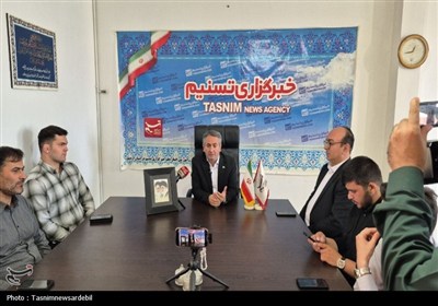 احد بیتوته نماینده مردم اردبیل، نیر و نمین، سرعین در مجلس از خبرگزاری تسنیم اردبیل بازدید کرد