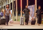 عبور شبانه زائرین اربعین حسینی از مرز خسروی