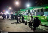 عبور شبانه زائرین اربعین حسینی از مرز خسروی