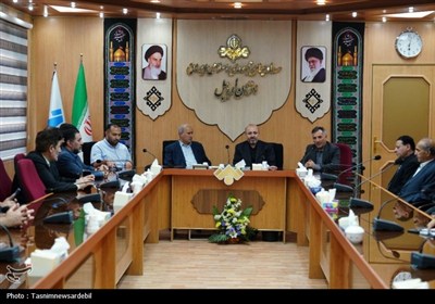 سفر یک‌روزه مهدی تاج به اردبیل؛ بازدید از کارخانه تولید توپ ورزشی به روایت تصاویر
