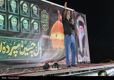 مراسم آیینی مذهبی در مسیر حسین(ع) در اراک