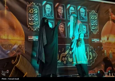 مراسم آیینی مذهبی در مسیر حسین(ع) در اراک