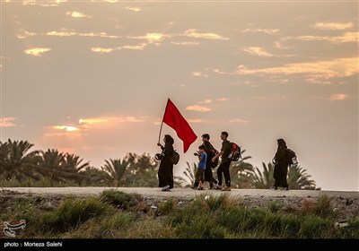 پیاده روی زائرین اربعین حسینی از طریق العلما