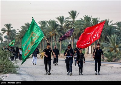 پیاده روی زائرین اربعین حسینی از طریق العلما