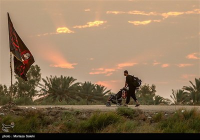 پیاده روی زائرین اربعین حسینی از طریق العلما