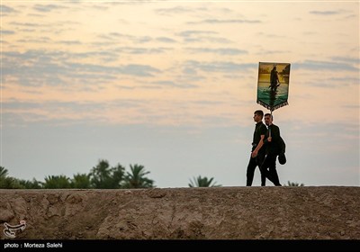 پیاده روی زائرین اربعین حسینی از طریق العلما