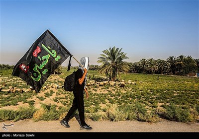 پیاده روی زائرین اربعین حسینی از طریق العلما