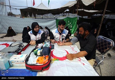 موکبهای پذیرایی از زوار اربعین حسینی در همدان