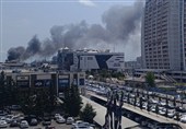 آتش‌سوزی دوباره در مجتمع تجاری کاسپین بندرانزلی؛ عملیات اطفا ادامه دارد