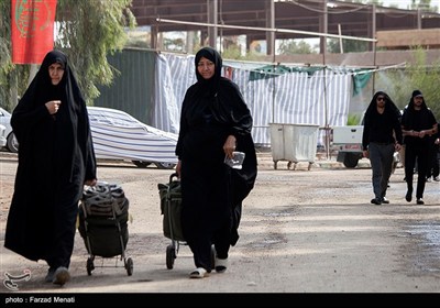 عبور زائران اربعین حسینی از مرز خسروی