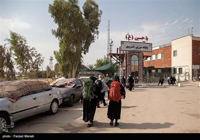 عبور زائران اربعین حسینی از مرز خسروی