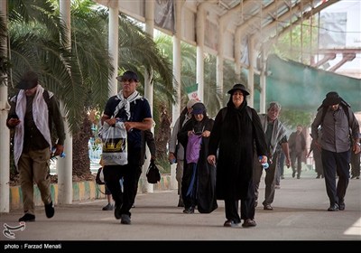 عبور زائران اربعین حسینی از مرز خسروی
