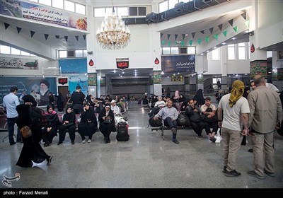 عبور زائران اربعین حسینی از مرز خسروی