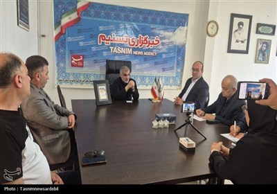 علی نیکزاد در بازدید از دفتر تسنیم اردبیل: خبرنگاران زبان گویای مردم‌اند