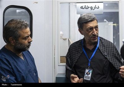 خدمت رسانی بیمارستان سیار برکت در کربلا