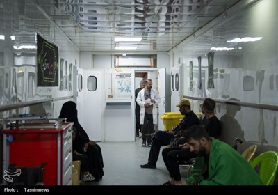 خدمت رسانی بیمارستان سیار برکت در کربلا