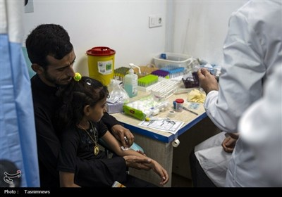 خدمت رسانی بیمارستان سیار برکت در کربلا