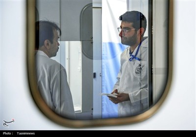 خدمت رسانی بیمارستان سیار برکت در کربلا