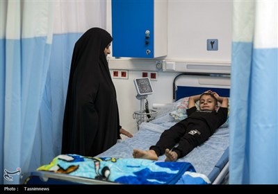 خدمت رسانی بیمارستان سیار برکت در کربلا
