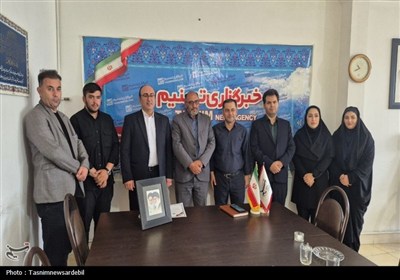 حضور مدیران‌کل ثبت اسناد و امور عشایری اردبیل در دفتر تسنیم همزمان با روز خبرنگار