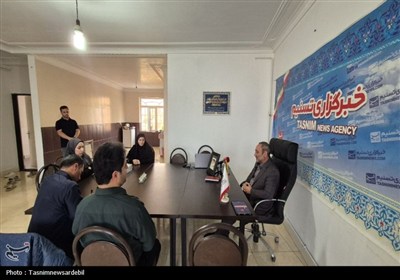 حضور مدیرکل ورزش و جوانان اردبیل در دفتر تسنیم به مناسبت روز خبرنگار