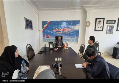 حضور مدیرکل ورزش و جوانان اردبیل در دفتر تسنیم به مناسبت روز خبرنگار
