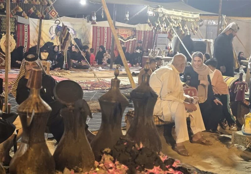 بندر امام خمینی؛ حسینیه‌ای به وسعت جاده اربعین
