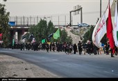 پیاده روی زائرین اربعین حسینی از مسیر بغداد به کربلا