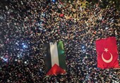راهپیمایی حمایت از غزه در استانبول
