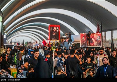 پیاده روی زائران اربعین حسینی در مسیر نجف به کربلا