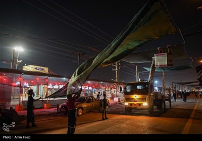 موکب احمد بن موسی (ع) شیراز، خادم زائران اربعین در مرز شلمچه