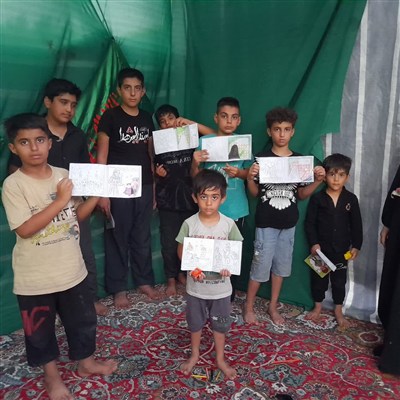 برنامه های فرهنگی ویژه کودکان و نوجوانان در موکب ثارالله شهرستان سلسله