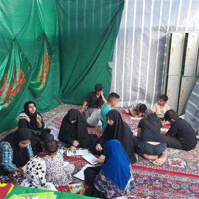 برنامه های فرهنگی ویژه کودکان و نوجوانان در موکب ثارالله شهرستان سلسله