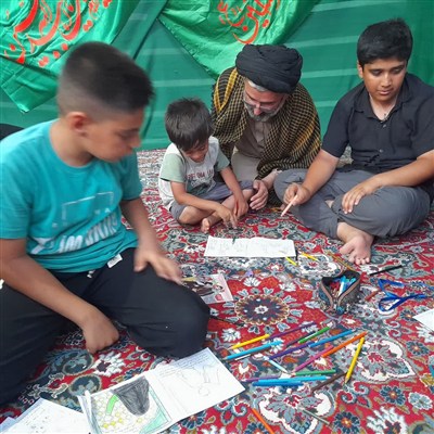 برنامه های فرهنگی ویژه کودکان و نوجوانان در موکب ثارالله شهرستان سلسله