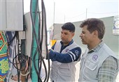 نیروهای فنی برق خراسان جنوبی؛ چراغ روشن مسیر زائران حسینی در کاظمین