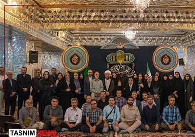 تجدید میثاق اصحاب رسانه فارس با حضرت احمدبن موسی الکاظم