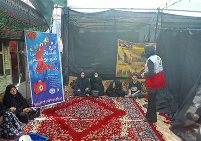 خدمت‌رسانی هلال احمر لرستان به زوار اربعین