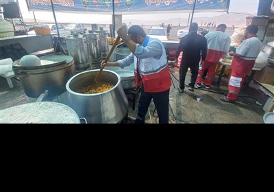 خدمت‌رسانی هلال احمر لرستان به زوار اربعین