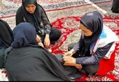 ایستگاه خدمات آموزشی جمعیت هلال احمر در مرز مهران