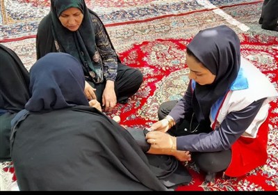 ایستگاه خدمات آموزشی جمعیت هلال احمر در مرز مهران