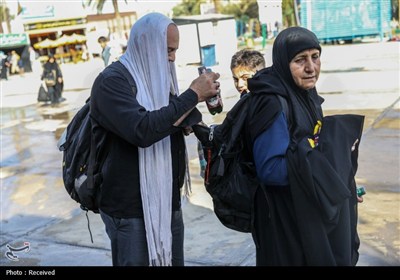 عبور زائران اربعین حسینی از مرز خسروی